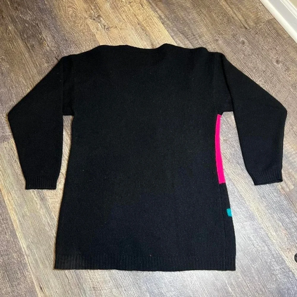 Vintage 1990s geometric cable knit‎ sweater medium